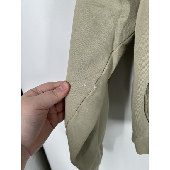 Fear Of God Essentials Beige Tan Oversized Boxy Fit Hoodie Sweatshirt Mens Large - Picture 10 of 10